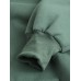 Men Winter High Collar Loose Hooded Solid Color Plus Velvet Thickened Youth Sweaters