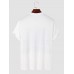 Men Tribal Print Chest Pocket Crew Neck Soft Short Sleeve Casual T  shirts